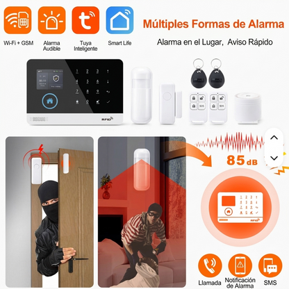 Sistema de Alarma Inalámbrica 353-S — WiFi, GSM 4G y Control por App Tuya