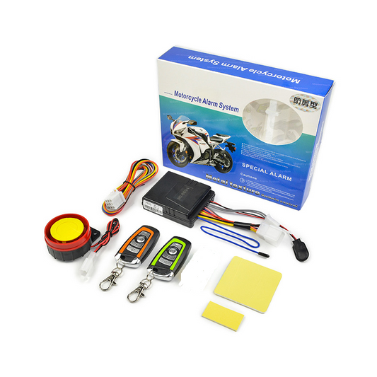 Alarma Antirrobo para Moto con 2 Controles – Sistema de Seguridad con Sensor y Encendido Remoto