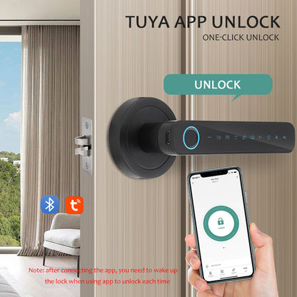 Cerradura Inteligente S7 — Huella, App, Bluetooth, Teclado y Llave de Emergencia