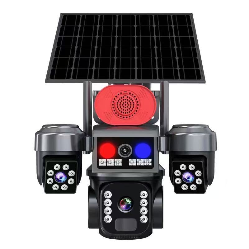 Cámara Solar 4G de 3 Lentes – Cubre 3 Zonas de tu Finca o Bodega sin Cables ni WiFi