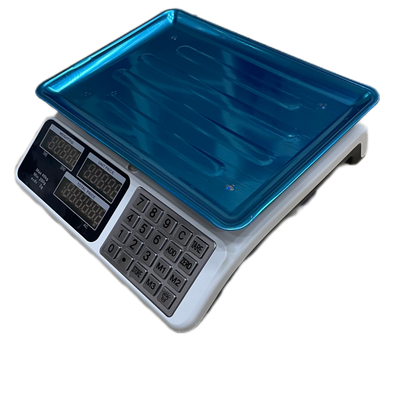 Báscula Digital Comercial 40kg con Teclado Metálico – Balanza Profesional de Alta Resistencia