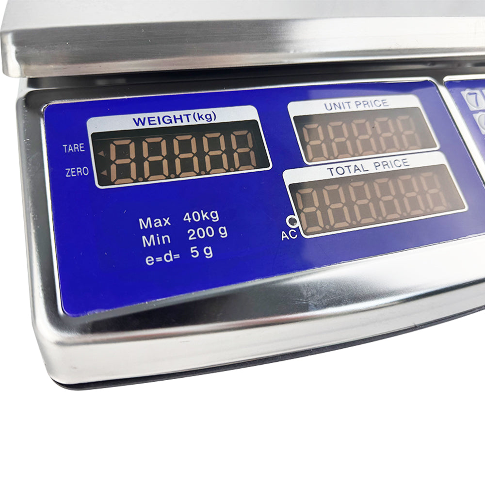 Báscula Electrónica Digital Pesa 40 Kg Pesa En Acero