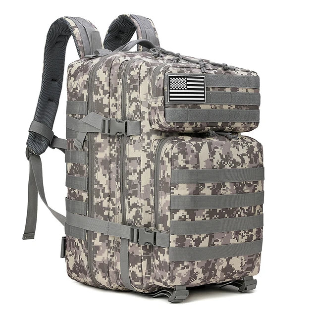 Mochila Táctica Militar 45L – Resistente y Versátil para Aventuras y Viajes