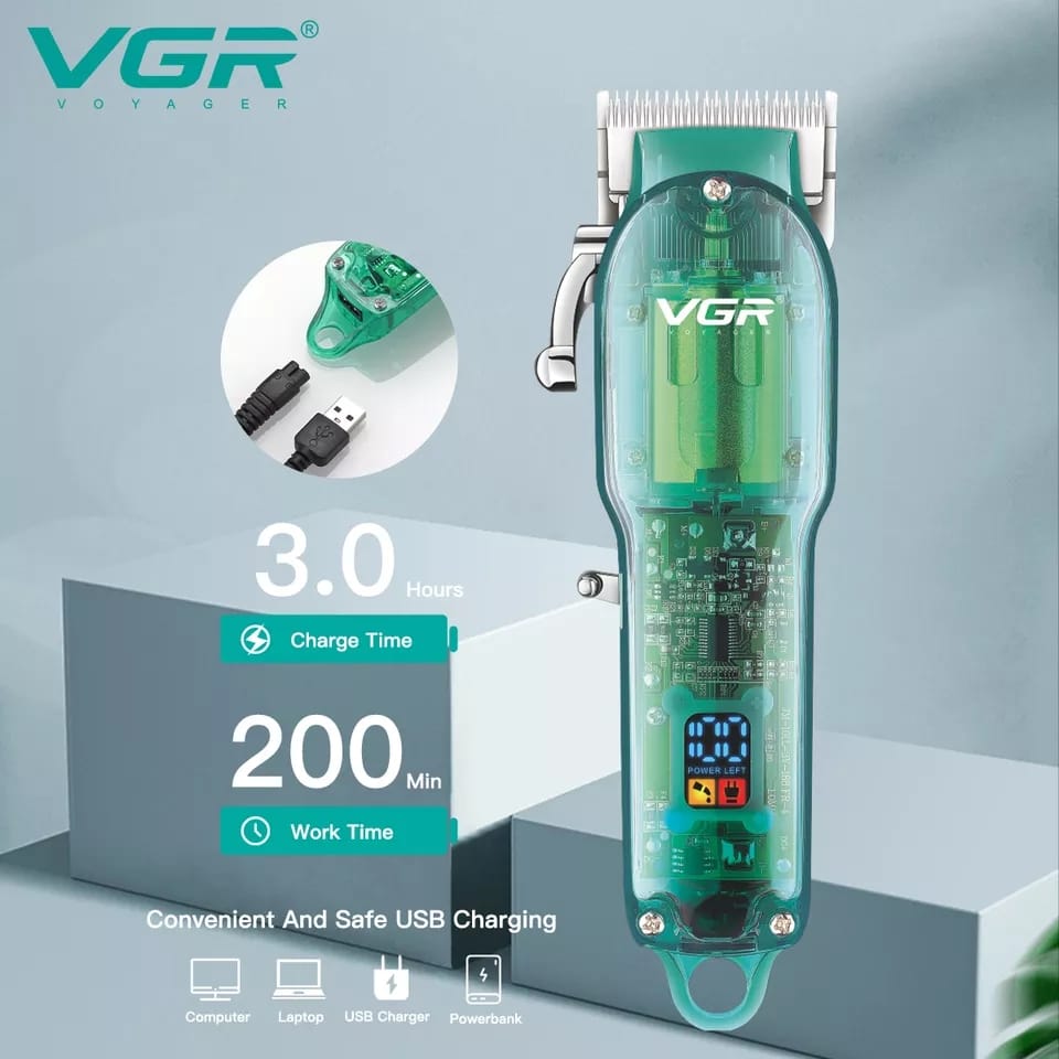 Cortadora de Pelo VGR Profesional V-660 Inalámbrica 110V