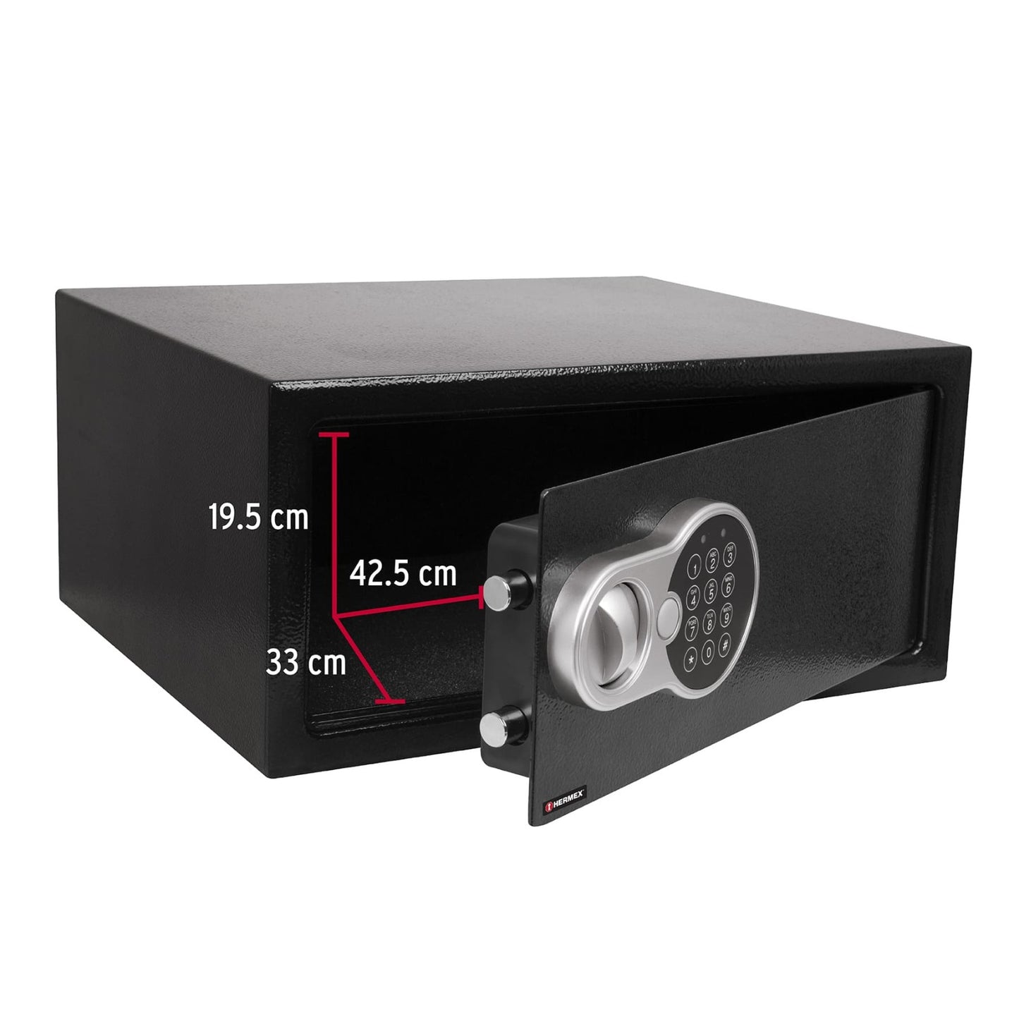 Caja Fuerte Electrónica Reforzada para Negocio y Hogar – 42 cm Ancho con Llave Auxiliar