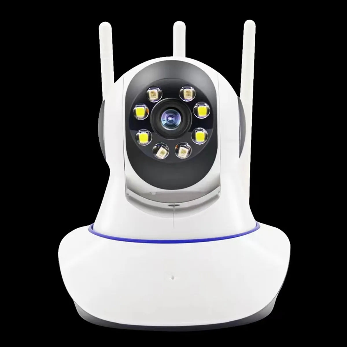 Cámara Bidireccional Wifi 1080p Panorámica 360°  3 Antenas