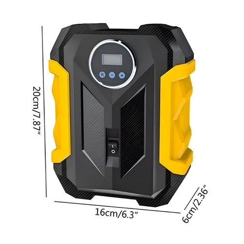 Compresor de Aire Portátil Recargable – 150 PSI con Pantalla y Luz LED