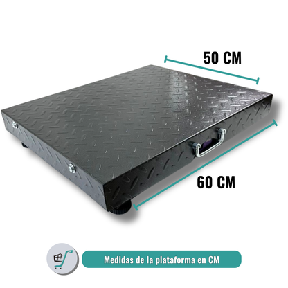 Báscula Inalámbrica 600 kg Balanza Recargable Alfajor