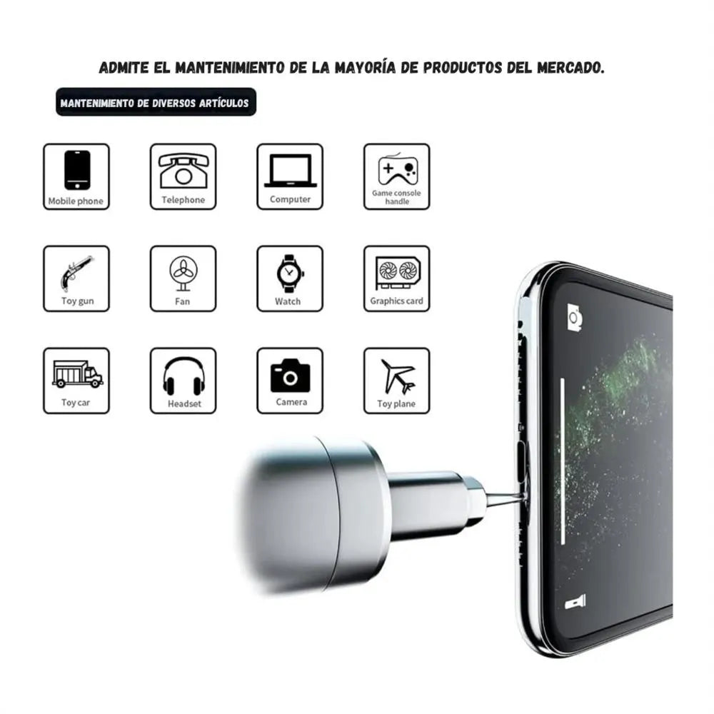 Destornillador Eléctrico Recargable USB | Kit 27 Piezas + Estuche | Torque Ajustable