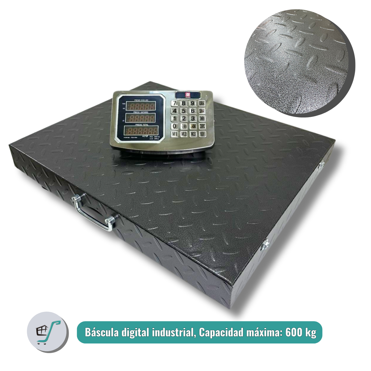 Báscula Inalámbrica 600 kg Balanza Recargable Alfajor