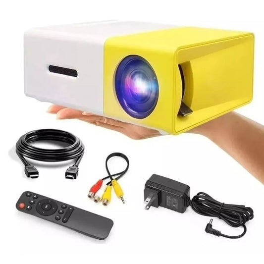 Mini Proyector LED YG300 Portátil – 600 Lúmenes, HDMI, USB, 60”