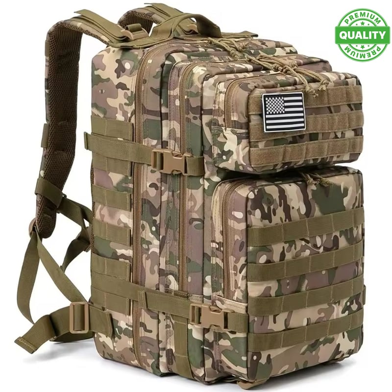 Mochila Táctica Militar 45L – Resistente y Versátil para Aventuras y Viajes