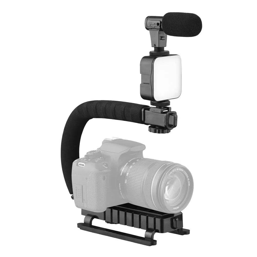 Estabilizador Para Celular Y Cámara Ay-49u Luz Led Control